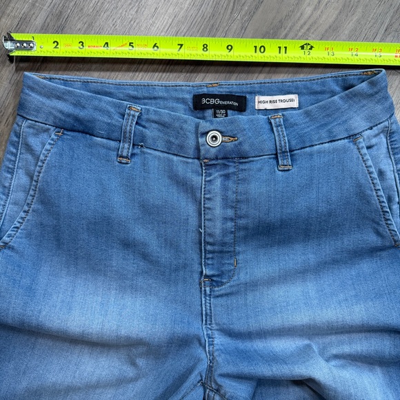 BCBGeneration High Rise Trouser Wide Leg Jeans - Size 11/30 - Picture 6 of 16